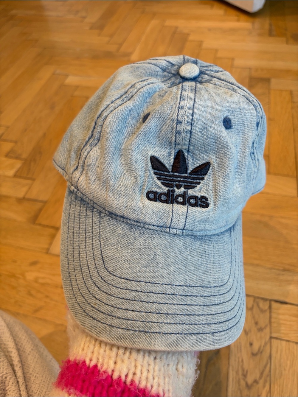 adidas Light Blue Denim Baseball Cap